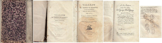 LS- VIAGGIO DA TRIPOLI BARBERIA EGITTO - DELLA CELLA VIVIANI---- 1819- C- YDS376