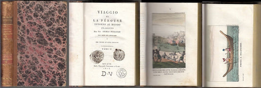 LH- VIAGGIO DI LA PEROUSE INTORNO AL MONDO TOMO IV-- SONZOGNO--- 1815- C- YDS378