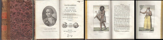 LS- NAVIGAZIONI DI COOK TOMO I OCEANO GLOBO -- SONZOGNO --- 1816 - C - YFS378