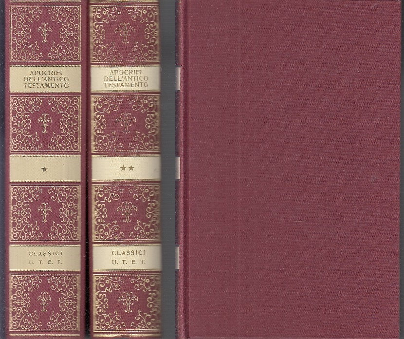 LS- CLASSICI RELIGIONI APOCRIFI ANTICO TESTAMENTO 1/2 -- UTET--- 1981- C- YDS480