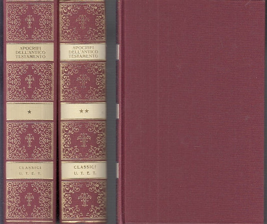 LS- CLASSICI RELIGIONI APOCRIFI ANTICO TESTAMENTO 1/2 -- UTET--- 1981- C- YDS480