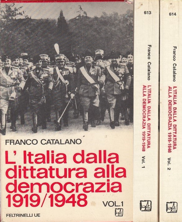LS- L'ITALIA DITTATURA DEMOCRAZIA 1919/1948 2 V-- FELTRINELLI--- 1965- B- YDS411