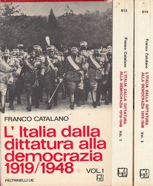 LS- L'ITALIA DITTATURA DEMOCRAZIA 1919/1948 2 V-- FELTRINELLI--- 1965- B- YDS411