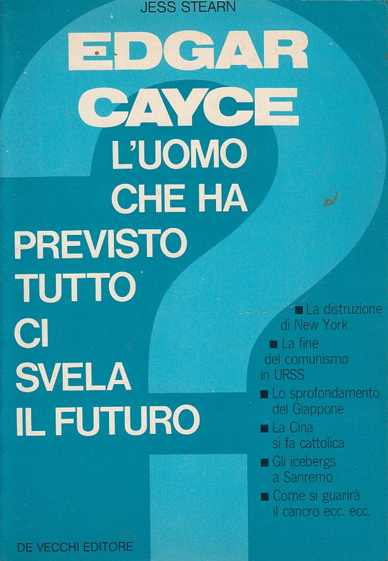 LZ- EDGAR CAYCE SVELA FUTURO - JESS STEARN - DE VECCHI --- 1978 - B - YDS418