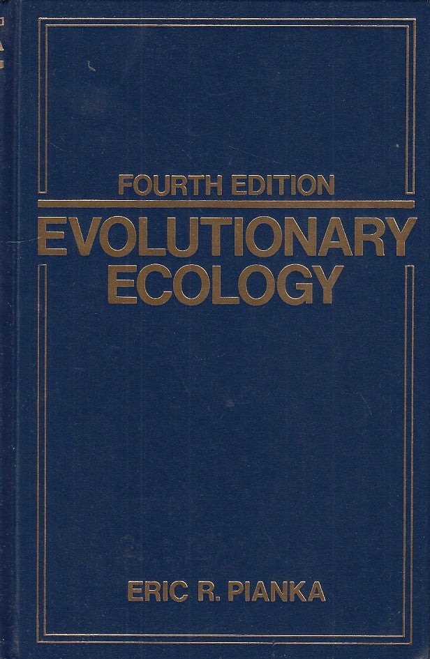 LZ- EVOLUTIONARY ECOLOGY- PIANKA- HARPERCOLLINS--- 1988 - C - YDS411