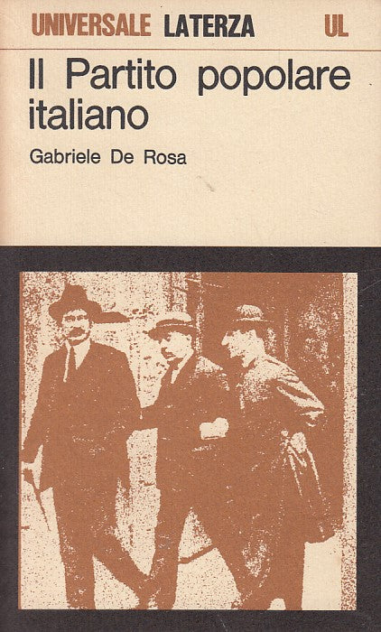 LS- IL PARTITO POPOLARE ITALIANO - DE ROSA - LATERZA --- 1969 - B - YDS408