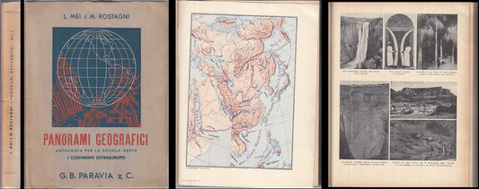 LZ- PANORAMI GEOGRAFICI ANTOLOGIA - MEI ROSTAGNI - PARAVIA --- 1941 - B - ZDS646