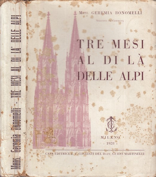LN- TRE MESI AL DI LA' DELLE ALPI - BONOMELLI - COGLIATI --- 1901 - B - ZDS646