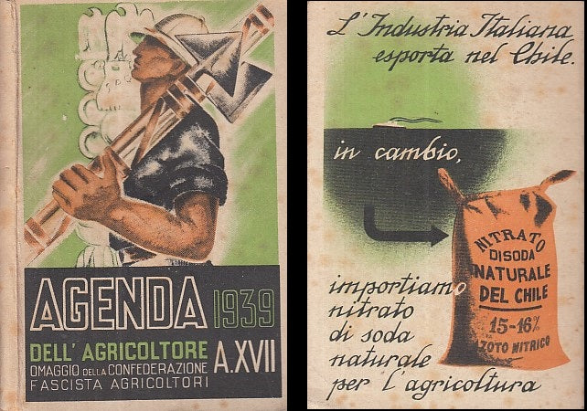 LZ- AGENDA DELL'AGRICOLTORE A.XVII -- CONFEDERAZIONE FASCISTA --- 1939- B- ZDS97