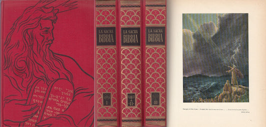 LZ- LA SACRA BIBBIA 3 VOL ILLUSRATA-- BOLIS--- 1954- C- YDS447
