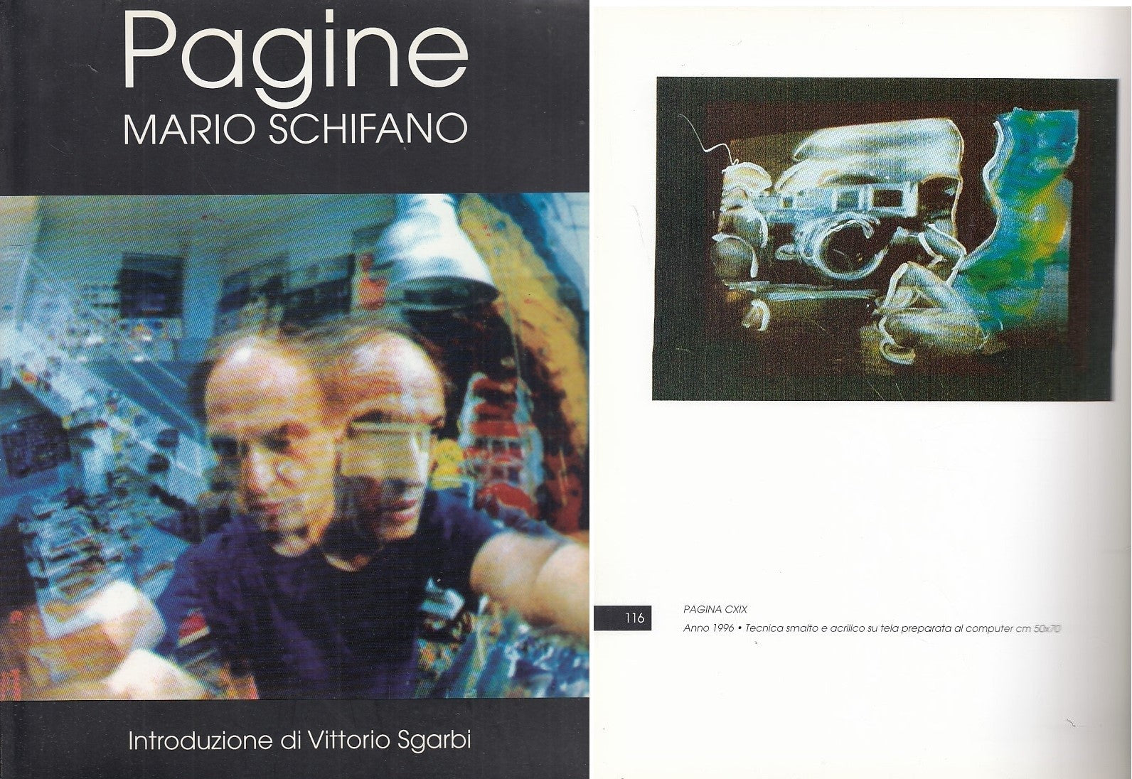 LT- PAGINE CATALOGO OPERE- MARIO SCHIFANO- CORBELLI--- 1996- B- YDS446