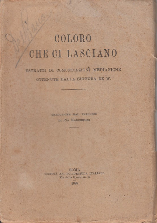 LS- COLORO CHE CI LASCIANO -- ROMA --- 1928 - B - YDS430
