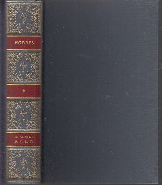 LS- CLASSICI DELLA FILOSOFIA HOBBES -- UTET -- 1a ED. - 1972 - C -YDS478