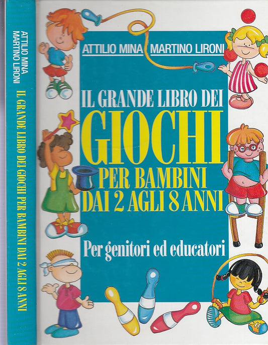 LB- GRANDE LIBRO GIOCHI BAMBINI DA 2 A 8 ANNI- MINA LIRONI---- 1994- C- YDS289