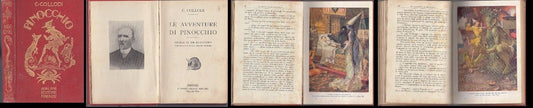 LB- PINOCCHIO ILLUSTRATO - COLLODI CAVALIERI - SALANI --- 1929 - C - XDS5