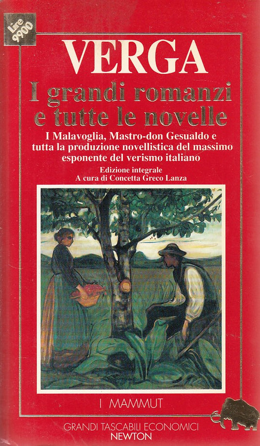 LN- GRANDI ROMANZI E NOVELLE - VERGA - NEWTON - MAMMUT -- 1992 - B - YDS153