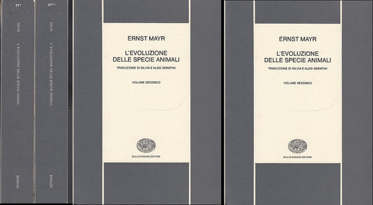 LZ- L'EVOLUZIONE DELLA SPECIE ANIMALI 2 VOLUMI- MAYR- EINAUDI--- 1970- B- XDS6