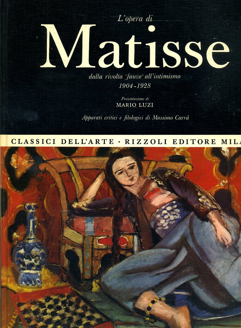LT- CLASSICI DELL'ARTE N.49 MATISSE -- RIZZOLI -- 1a ED.- 1971- C- YDS409