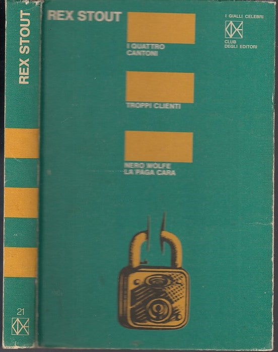 LG- NERO WOLFE QUATTRO CANTONI- REX STOUT- CDE- GIALLI CELEBRI-- 1975- C- YDS343