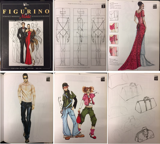 LT- IL FIGURINO DI MODA PROPORZIONI COLORAZIONE -- BURGO --- 2005 - C - YDS511