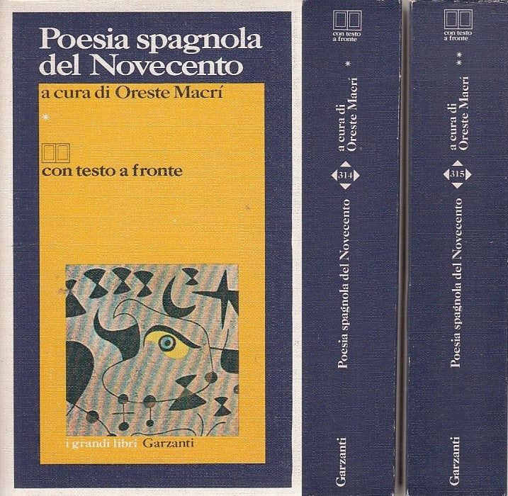 LN- POESIA SPAGNOLA DEL NOVECENTO 2 VOL- MACRI- GARZANTI--- 1985- B- ZDS165