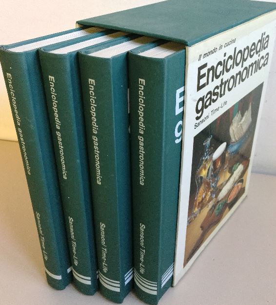 LK- ENCICLOPEDIA GASTRONOMICA COFANETTO 4 VOLUMI -- SANSONI --- 1972- CS- YDS367