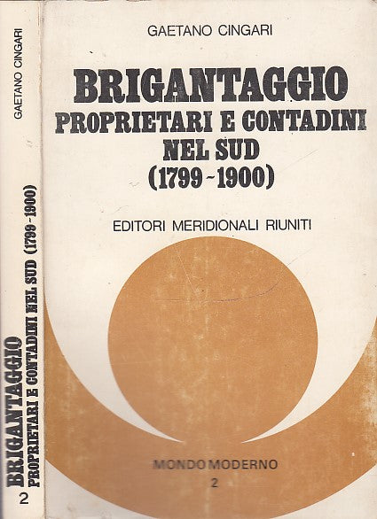 LZ- BRIGANTAGGIO - CINGARI- EDITORI MERIDIONALI- MONDO MODERNO-- 1976- B- XDS9