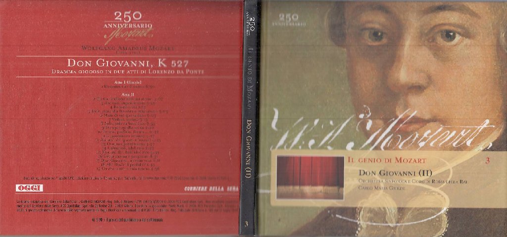 MCD- CD MOZART  DON GIOVANNI II GIULINI ORCHESTRA CORO RAI ROMA - 2006 - ZCD12