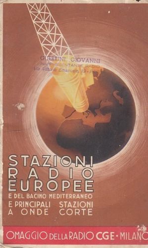 LR- STAZIONI RADIO EUROPEE E DEL BACINO DEL MEDITERRANEO FASCIO ANNI '30 - XDS10