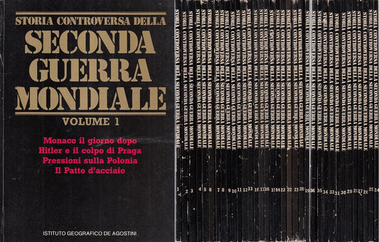 LS- STORIA CONTROVERSA SECONDA GUERRA MONDIALE 35 VOL-- DE AGOSTINI--- 1985- B- YDS