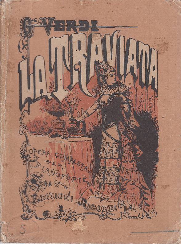LT- LA TRAVIATA SPARTITO PER PIANOFORTE SOLO- VERDI- MINIATURA--- 1930- B- XDS11