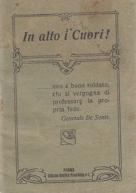 IN ALTO I CUORI PREGHIERE-- OFFICINA GRAFICA FRESCHING PARMA--- 1900- S- WPR