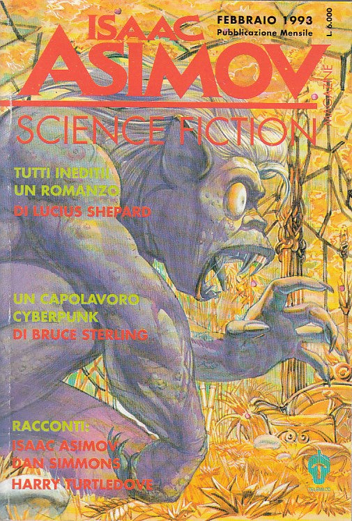 LN- ISAAC ASIMOV SCIENCE FICTION MAGAZINE FEBBRAIO-- TELEMACO--- 1993- B- ZDS631