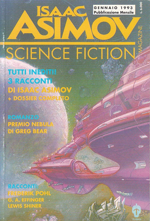 LN- ISAAC ASIMOV SCIENCE FICTION MAGAZINE GENNAIO-- TELEMACO--- 1993- B - ZDS631