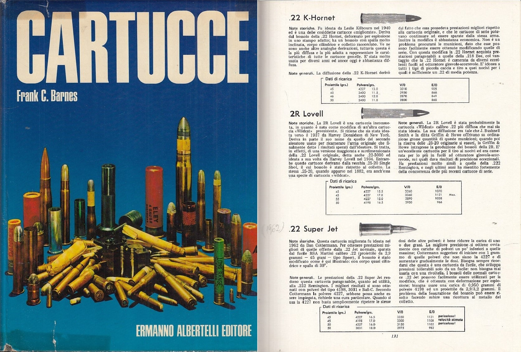 LZ- CARTUCCE ARMI ILLUSTRATO- BARNES- ALBERTELLI--- 1978- CS- YDS522
