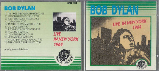 MCD- CD BOB DYLAN - LIVE IN NEW YORK 1964 --- BLACK PANTHER - 1989 -- ZCD4