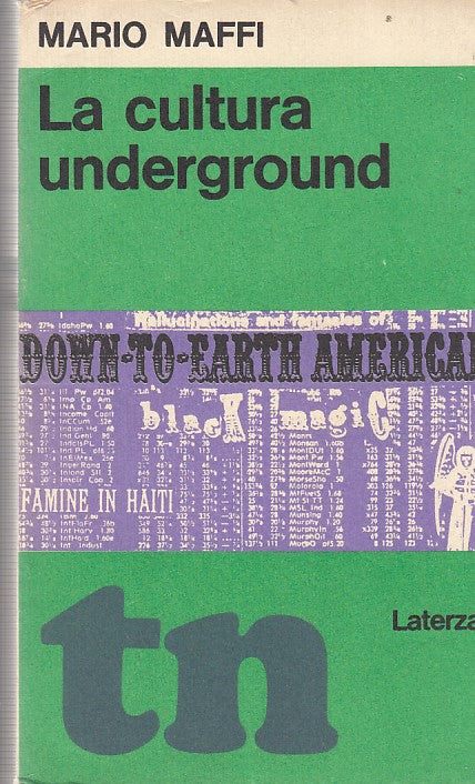 LZ- LA CULTURA UNDERGROUND- MAFFI- LATERZA- TN-- 1972- B- YDS493
