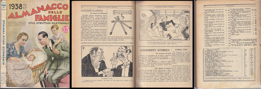 LZ- ALMANACCO DELLE FAMIGLIE UTILE A.XVI E.F. -- SONZOGNO --- 1938 - B - XDS13