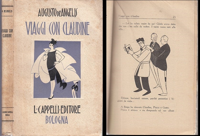 LN- VIAGGI CON CLAUDINE - AUGUSTO DeANGELIS - CAPPELLI --- 1927 - B - XDS129