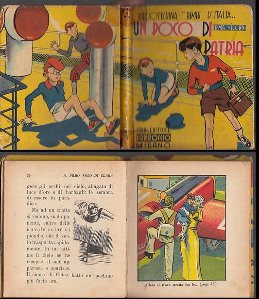 LB- UN POCO DI PATRIA - ALBERTARELLI- CARROCCIO- BIMBI D'TALIA 1-- 1934- C-XDS13