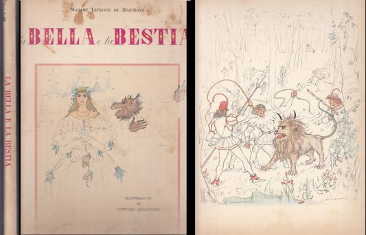 LB- LA BELLA E LA BESTIA - DE BEAUMONT ACCORNERO - CARROCCIO --- 1954 - C - RGZ
