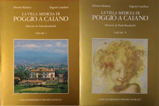 LT- LA VILLA MEDICEA POGGIO CAIANO 2 VOL- BARDAZZI- PRATO--- 1981- CS- ZDS704