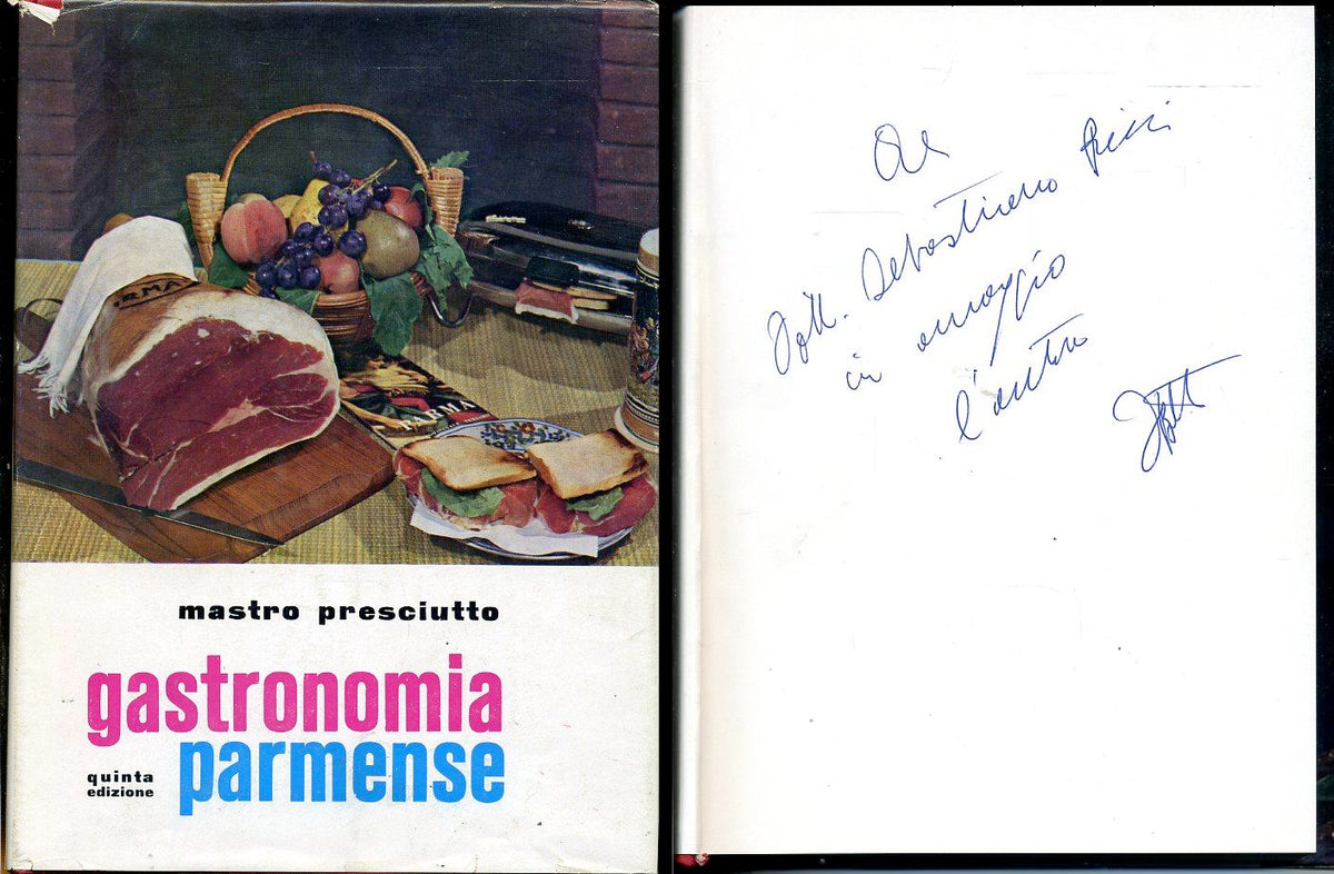 LK- GASTRONOMIA PARMENSE DEDICA- BOTTI MASTRO PROSIUTTO- BATTEI--- 1967- CS- WPR