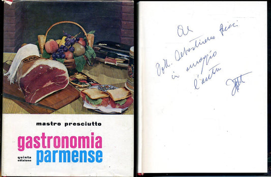 LK- GASTRONOMIA PARMENSE DEDICA- BOTTI MASTRO PROSIUTTO- BATTEI--- 1967- CS- WPR