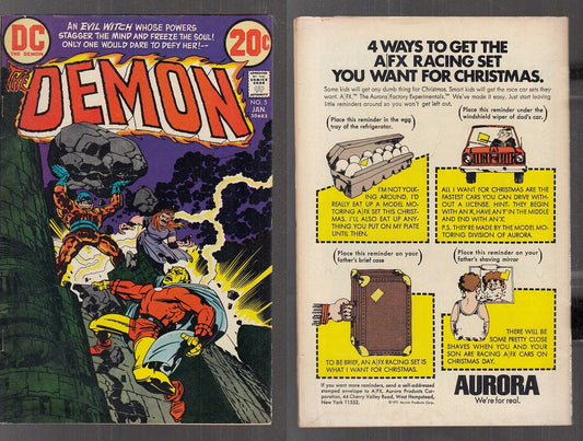 FL- THE DEMON N.5 GENNAIO 1972 JANUARY 1972 - DC COMICS - S- M24