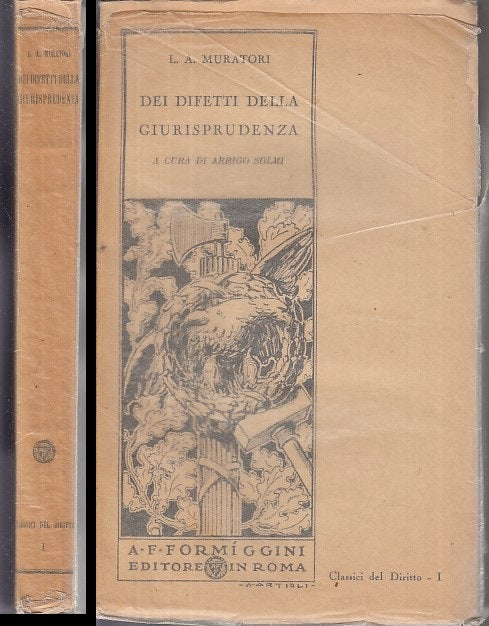 LZ- DEI DIFETTI DELA GIURISPRUDENZA - MURATORI - FORMIGGINI --- 1933- B- XDS14 