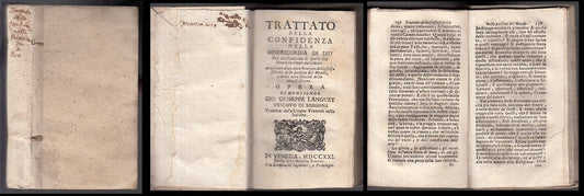 LH- TRATTATO CONFIDENZA MISERICORDIA DIO - LANGUET - RECURTI --- 1721- C- XDS14