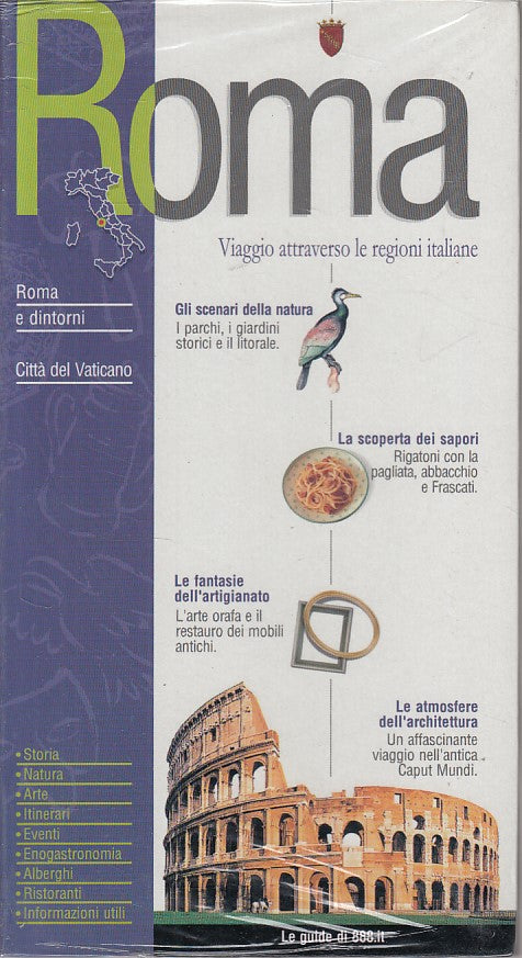 LV- VIAGGIO REGIONI ITALIANE ROMA E VATICANO-- GUIDE 888.IT--- 2002 - B - YPL38