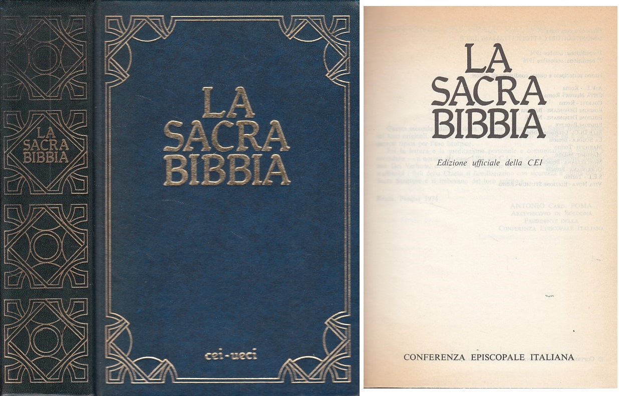 LS- LA SACRA BIBBIA UFFICIALE DELLA CEI -- CEI UECI --- 1976 - C - ZDS242