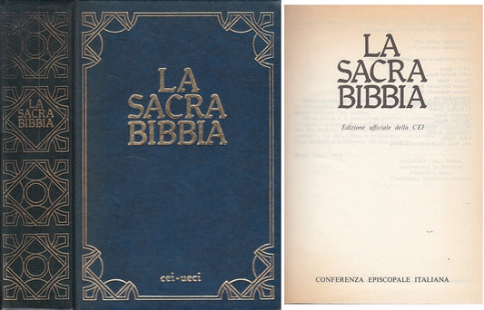 LS- LA SACRA BIBBIA UFFICIALE DELLA CEI -- CEI UECI --- 1976 - C - ZDS242
